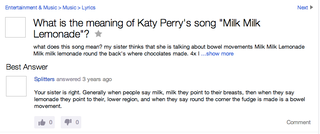 Illustration for article titled Katy Perry offers her sexiest poop joke